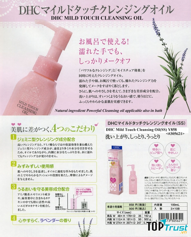 DHC New Mild Touch Cleansing Oil