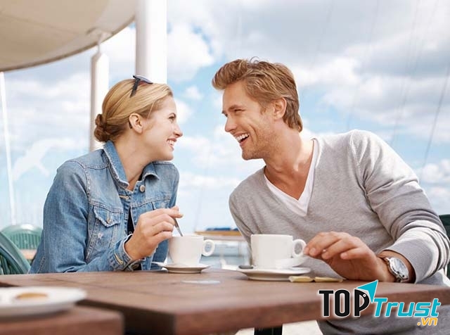 Cùng nàng đi ăn hoặc uống cafe cũng làm tình cảm của 2 bạn gia tăng