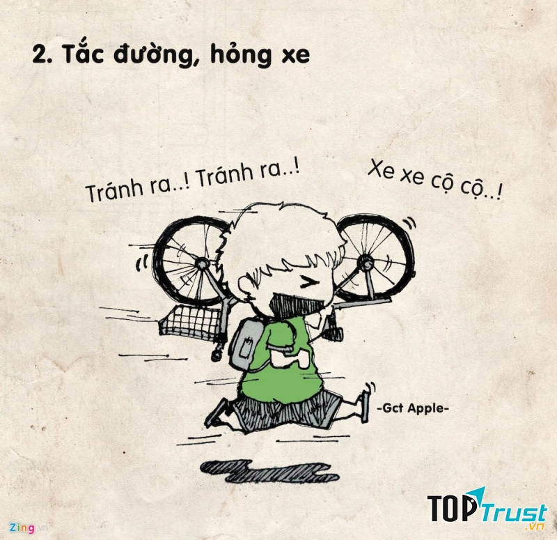 Đã đi muộn mà gặp phải tác đường thi... thôi rồi lượn ơi =))))