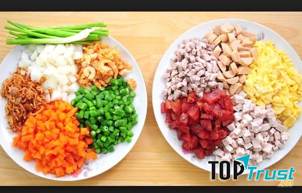 Nguyên liệu được chuẩn bị kĩ lưỡng