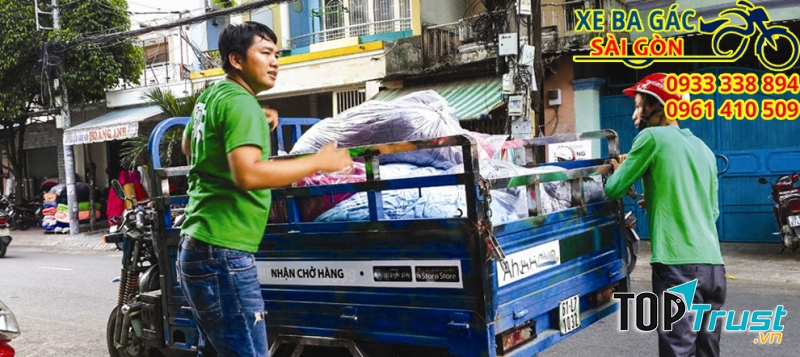 xe ba gác chở thuê Bình Tân