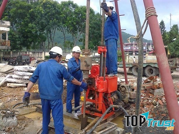 Dịch vụ khoan giếng của công ty TNHH Tư vấn và Dịch vụ Địa chất Việt Nam