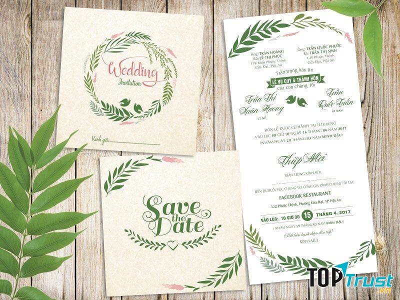 Dịch Vụ In Thiệp Cưới Huy Hiếu
