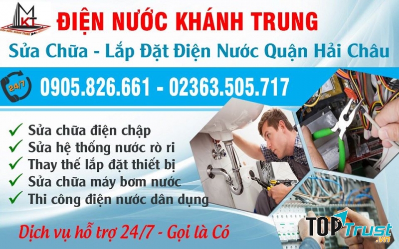 Dịch vụ sửa chữa điện nước của Công ty Minh Khánh Trung