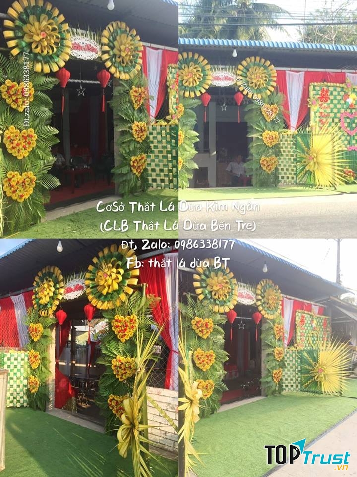 Dịch vụ trang trí tiệc cưới CLB Thắt Lá Dừa Bến Tre