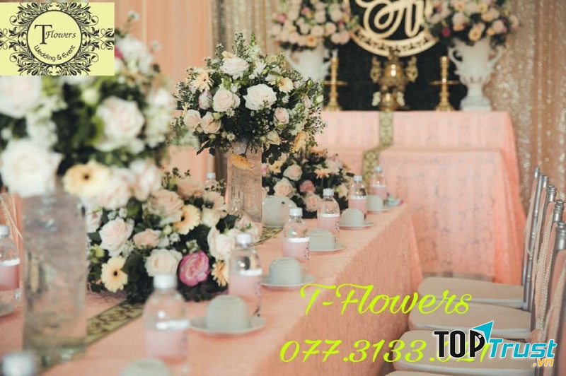 Dịch vụ trang trí tiệc cưới của T- Flowers