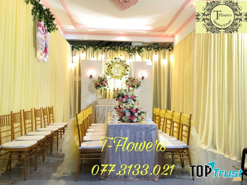 Dịch vụ trang trí tiệc cưới của T- Flowers