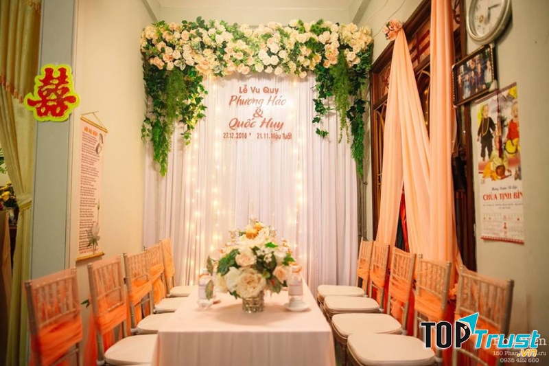 Dịch vụ trang trí tiệc cưới Hoa Viên