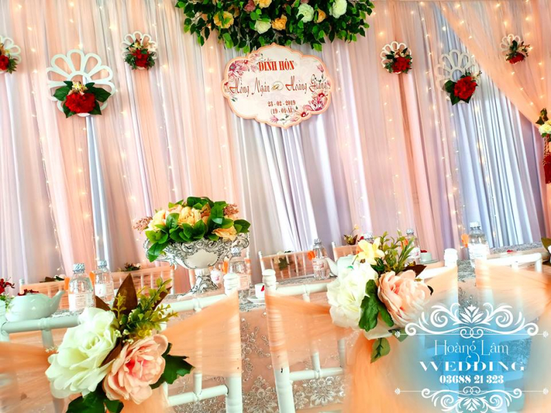 Dịch vụ trang trí tiệc cưới Hoàng Lâm Wedding