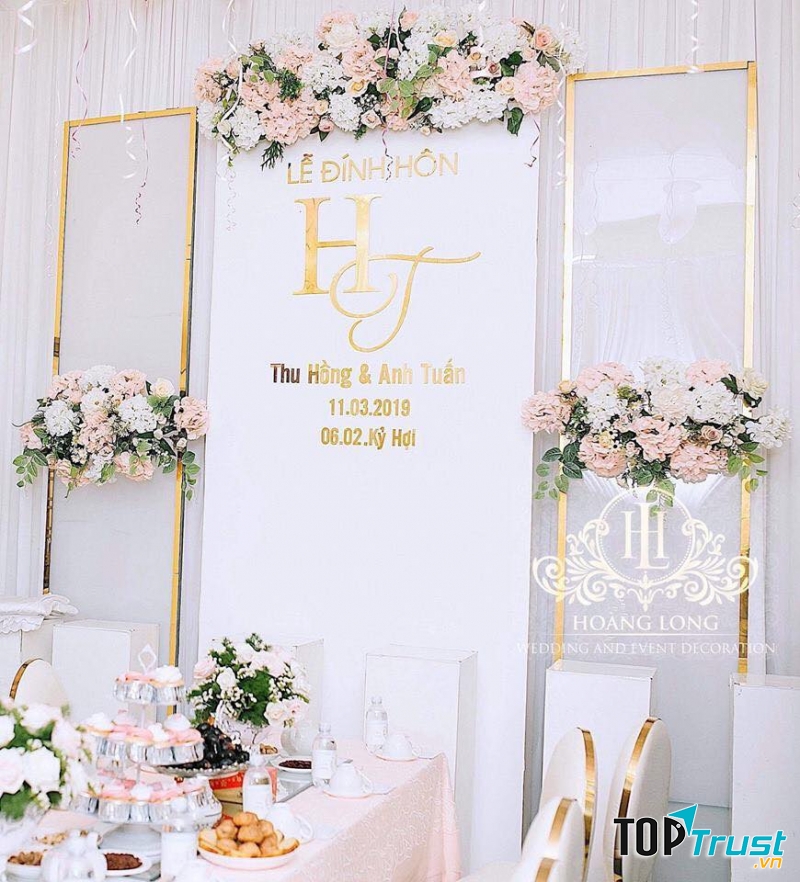 Dịch vụ trang trí tiệc cưới Hoàng Long