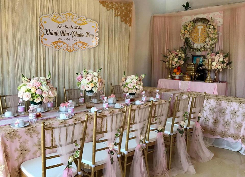 Dịch vụ trang trí tiệc cưới Huỳnh Nhi