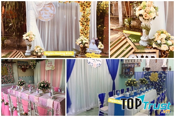 Dịch vụ trang trí tiệc cưới Ngân Hoàng Kim