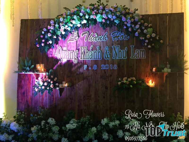 Dịch vụ trang trí tiệc cưới ROSA Flowers