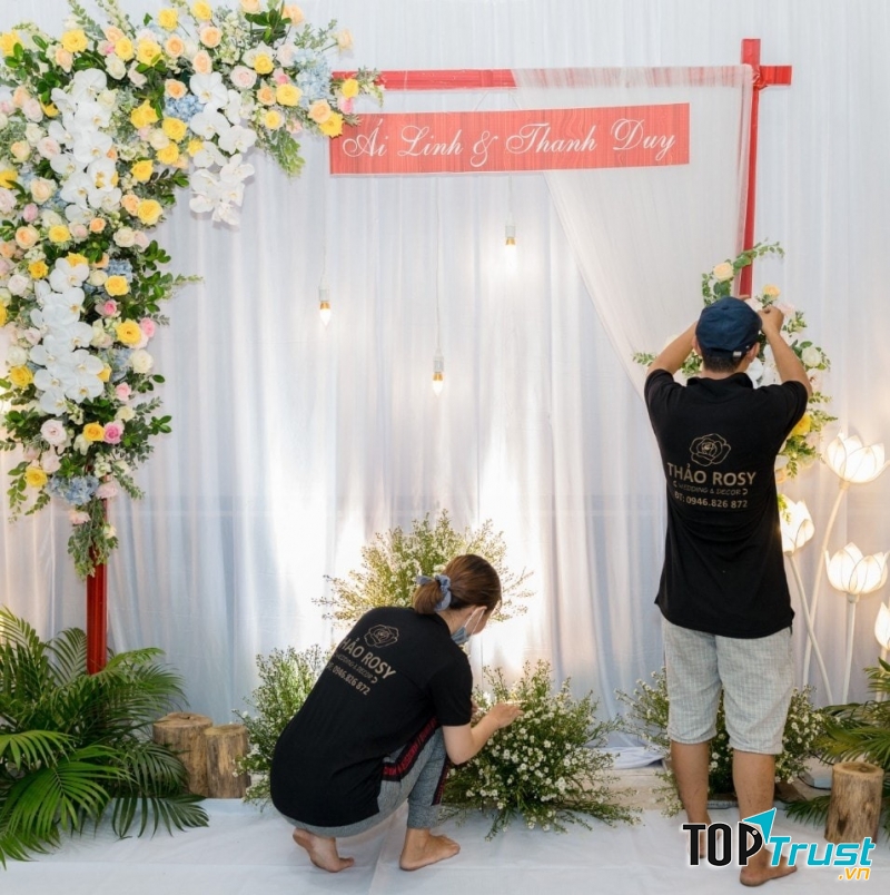 Dịch vụ trang trí tiệc cưới Thảo Rosy