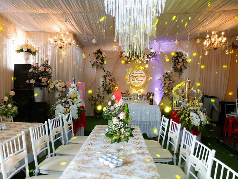 Dịch vụ trang trí tiệc cưới Thế Hưng
