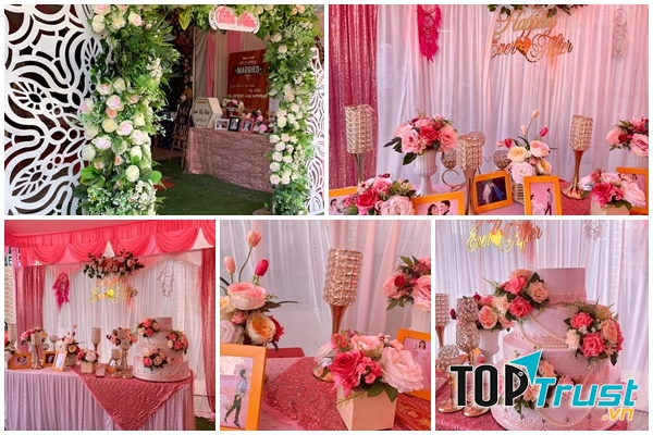 Dịch vụ trang trí tiệc cưới Tuấn Thu