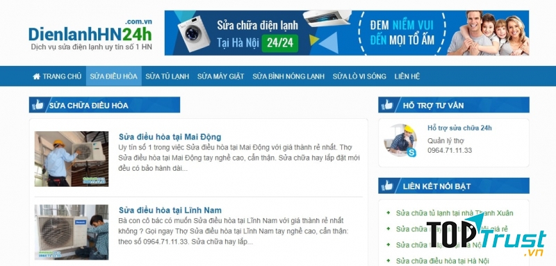 Điện lạnh HN24h là địa chỉ uy tín nhiều năm nay của khách hàng tại Hà Nội.