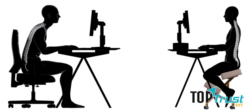 Một tư thế ngồi sai có thể ảnh hưởng xấu đến vóc dáng cơ thể