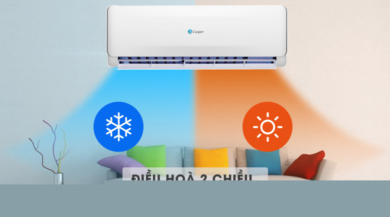 Điều hòa Casper 2 chiều Inverter 9000 BTU GH-09TL22