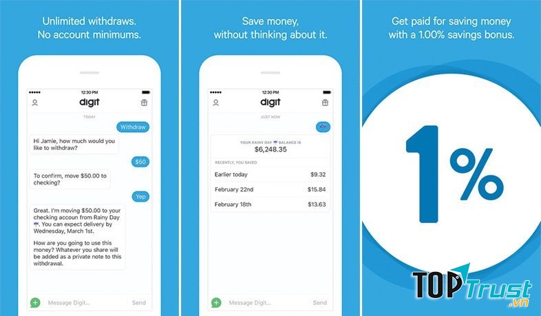 Ứng dụng quản lý tài chính Digit