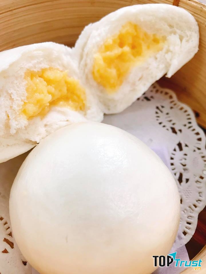 Bánh bao trắng muốt thơm ngon hấp dẫn