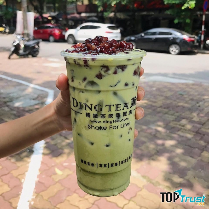 Matcha đậu đỏ tại Ding tea