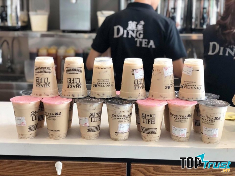 DingTea có nhiều loại đồ uống khác nhau, đáp ứng khẩu vị của nhiều khách hàng