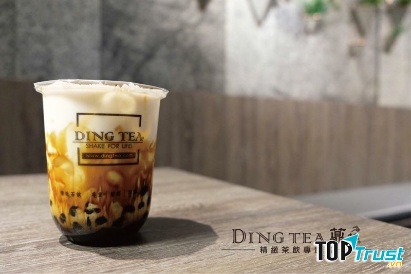 Sữa tươi trân châu đường đen Ding Tea