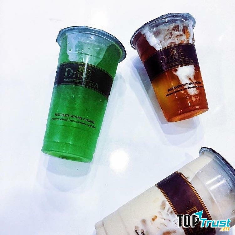 Một số loại đồ uống tại Ding Tea
