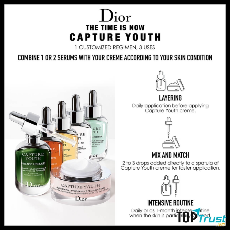 Kem Dưỡng Chống Lão Hóa Cao Cấp Dior Capture Youth Age-Delay Progressive Peeling Crème