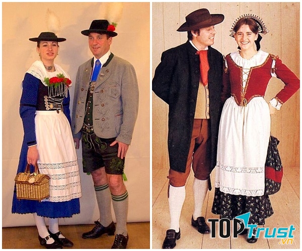 Dirndl của nước Đức và nước Áo