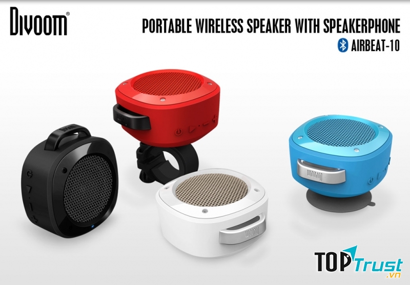 Chiếc loa bluetooth này có nhiều màu sắc thời thượng.