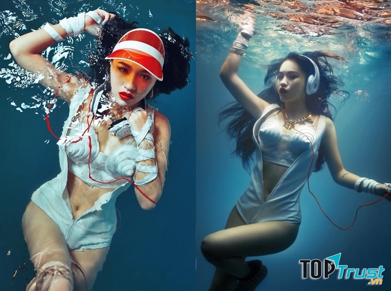 DJ Tít xinh đẹp và gợi cảm trong bộ ảnh dưới nước