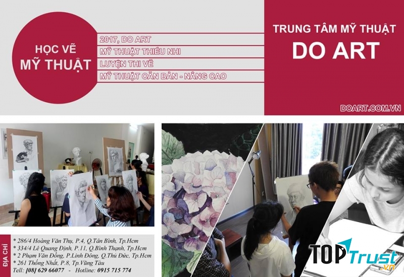 Các khóa luyện thi ở Do Art