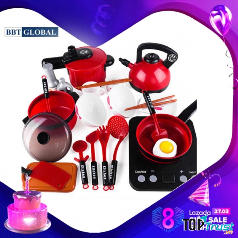 Các bé sẽ có thể thỏa sức sáng tạo và tha hồ khám phá những niềm vui trong công việc nấu nướng và vào bếp giống như mẹ