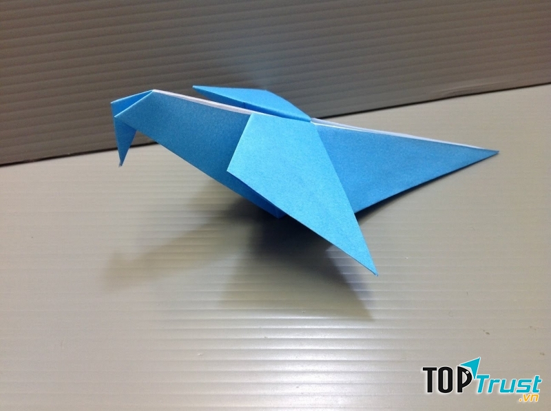 Gấp con chim bồ câu bằng giấy