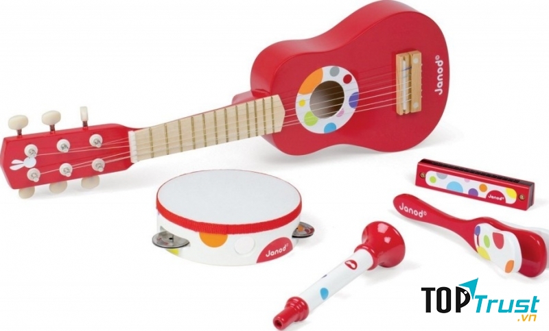 Âm nhạc mang đến sự sảng khoái, thích thú cho bé.