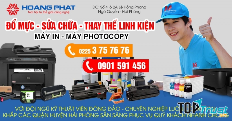 Đổ mực in Hải Phòng - Máy tính Hoàng Phát