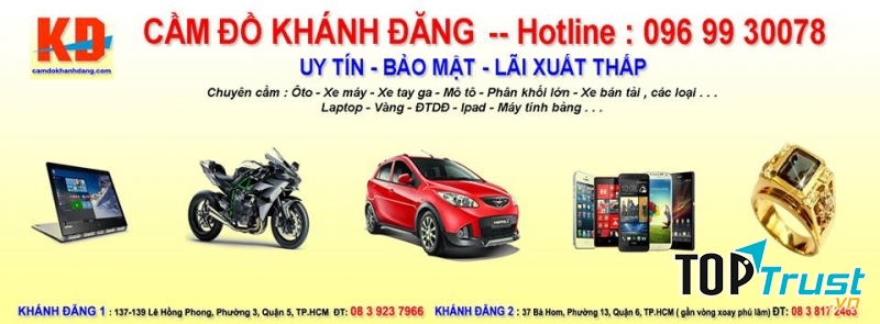 Doanh nghiệp cầm đồ Khánh Đăng