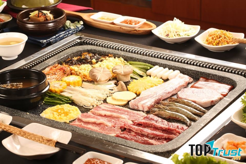 Nướng bàn đá Hàn Quốc