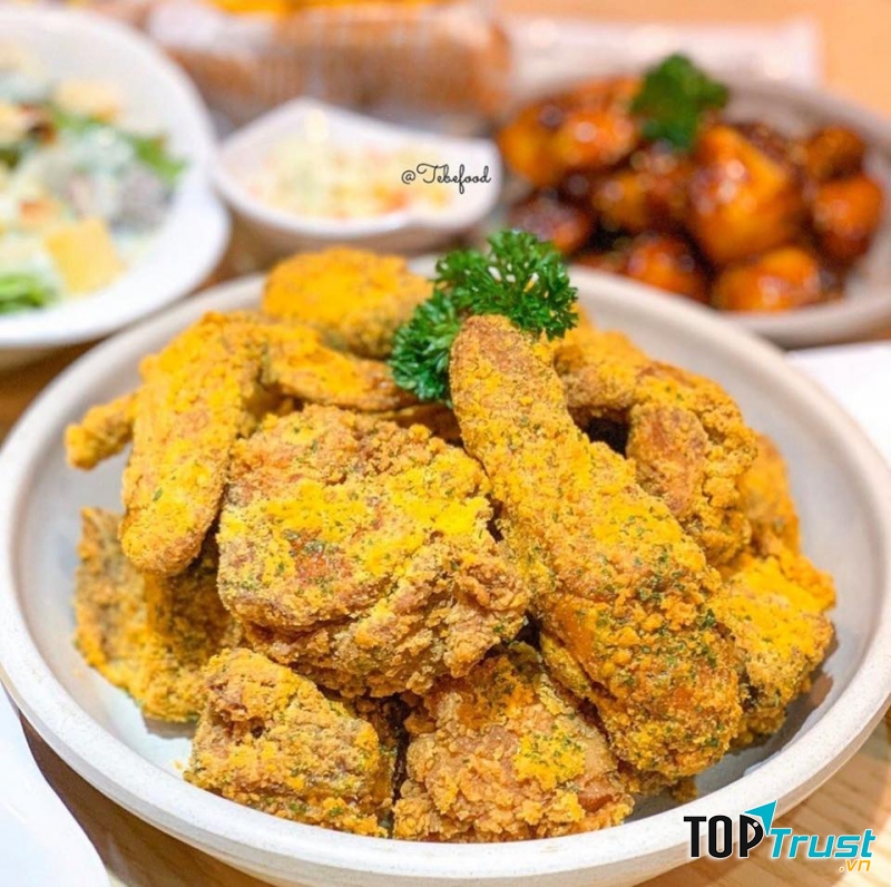 Gà rán phô mai tuyết quyến rũ