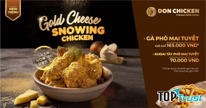 Nếu như muốn ăn gà rán, gà nướng chuẩn phong cách Hàn Quốc, thì Don Chickien dường như là cái tên xuất hiện đầu tiên