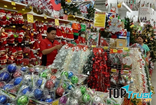 Đi chơi giáng sinh tại các siêu thị