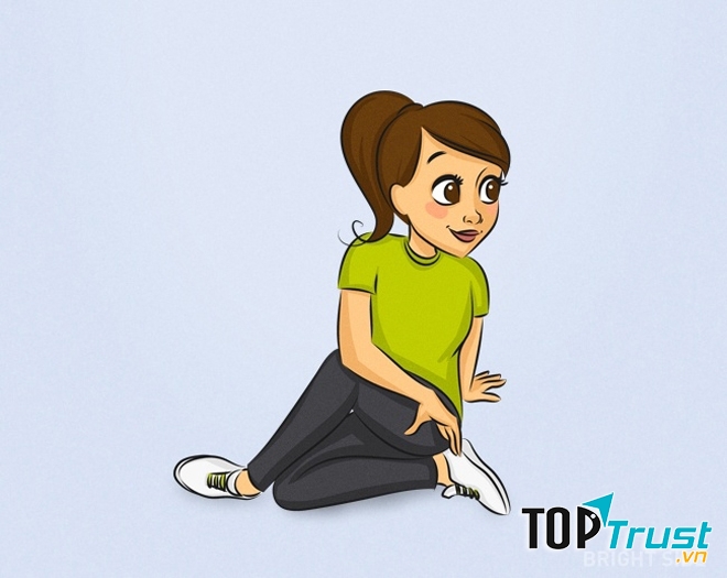 Động tác vắt chéo chân