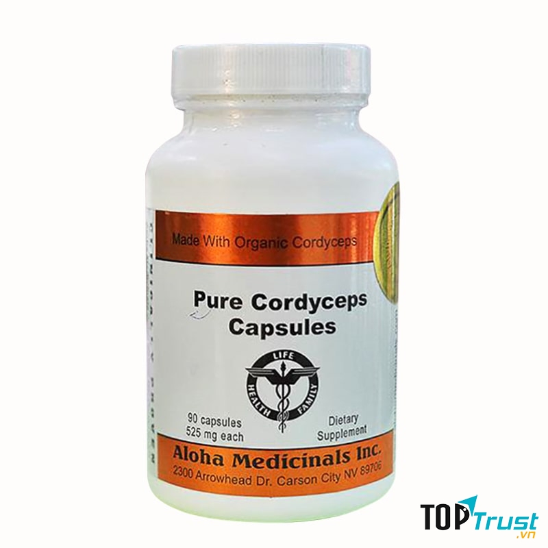 Đông Trùng Hạ Thảo ALOHA USA 90 Viên