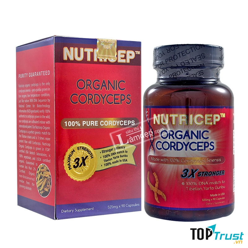 Đông Trùng Hạ Thảo Nutricep Organic Cordyceps: