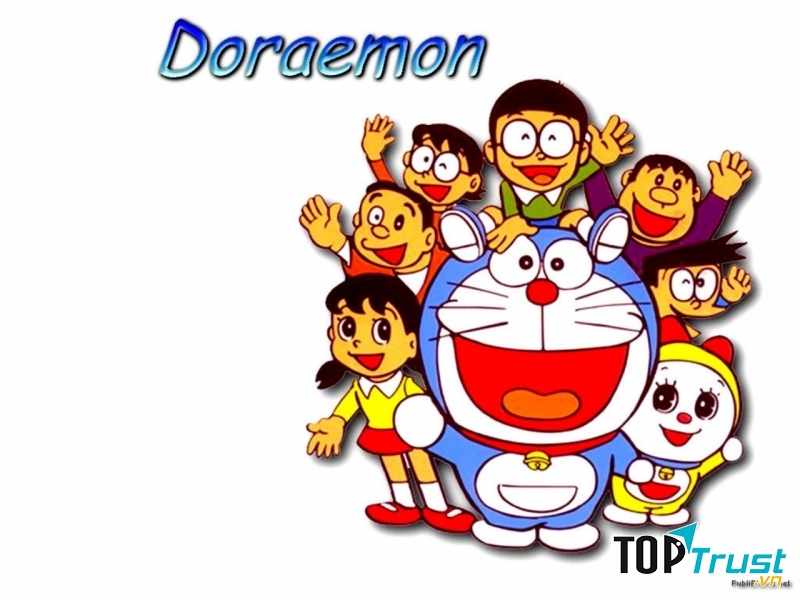 Các nhân vật chính trong Doraemon.