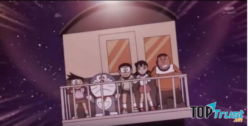 Phân cảnh nhóm bạn Nobita đi cứu những hành khách khác - Doraemon Ep 164