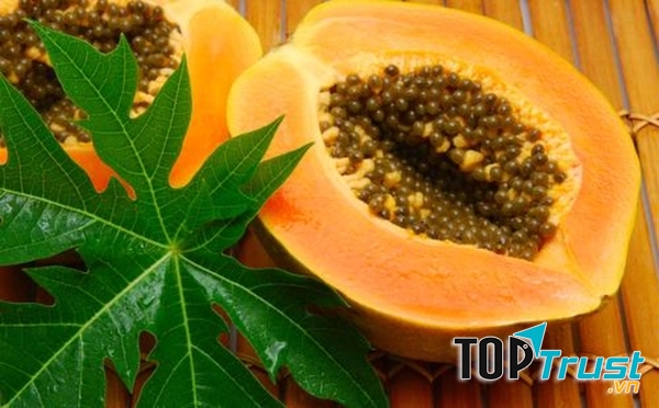 Đu đủ cũng góp mặt là một loại thực phẩm biến đổi gen (Nguồn: thucphamsach)