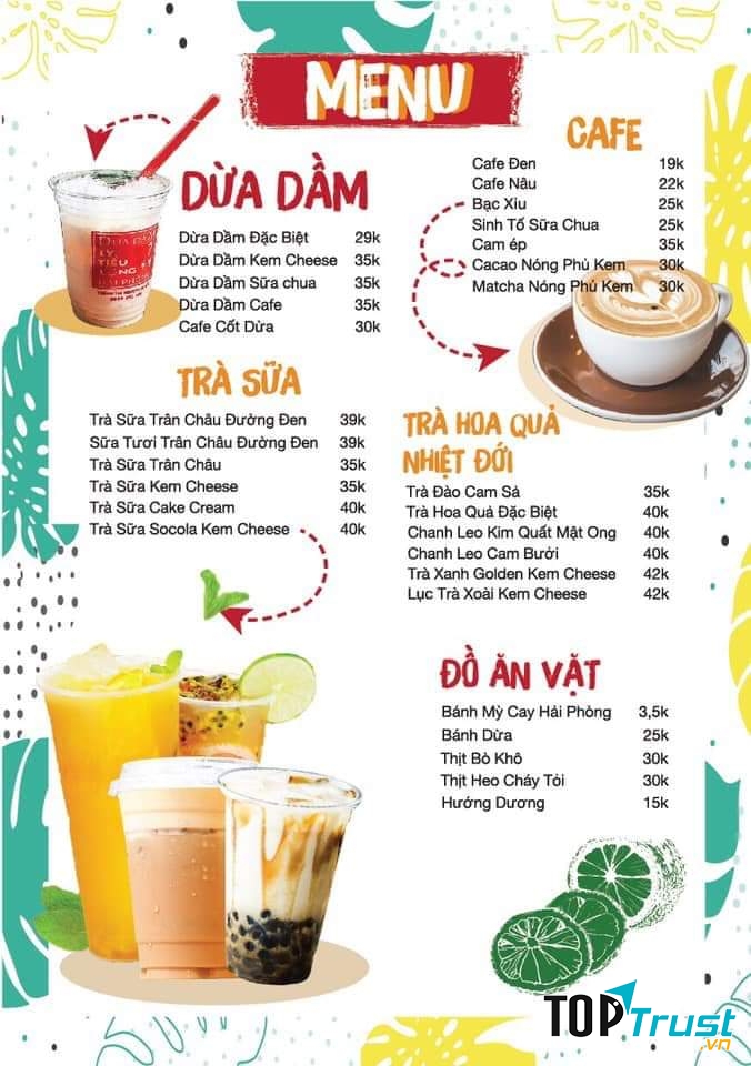 Menu quán